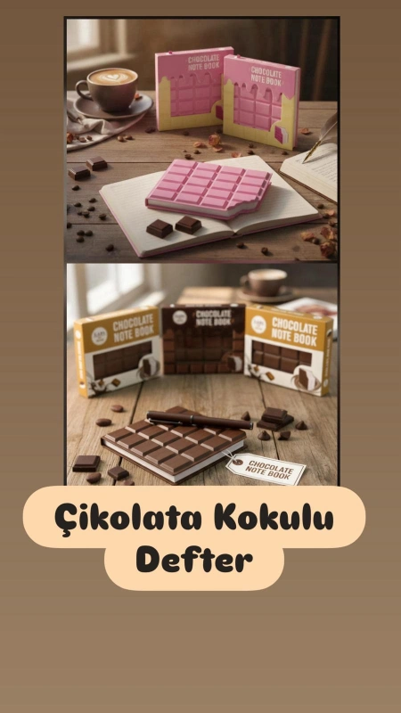 ÇİKOLATA KOKULU DEFTER TREND MODEL / 24LÜ PAKET